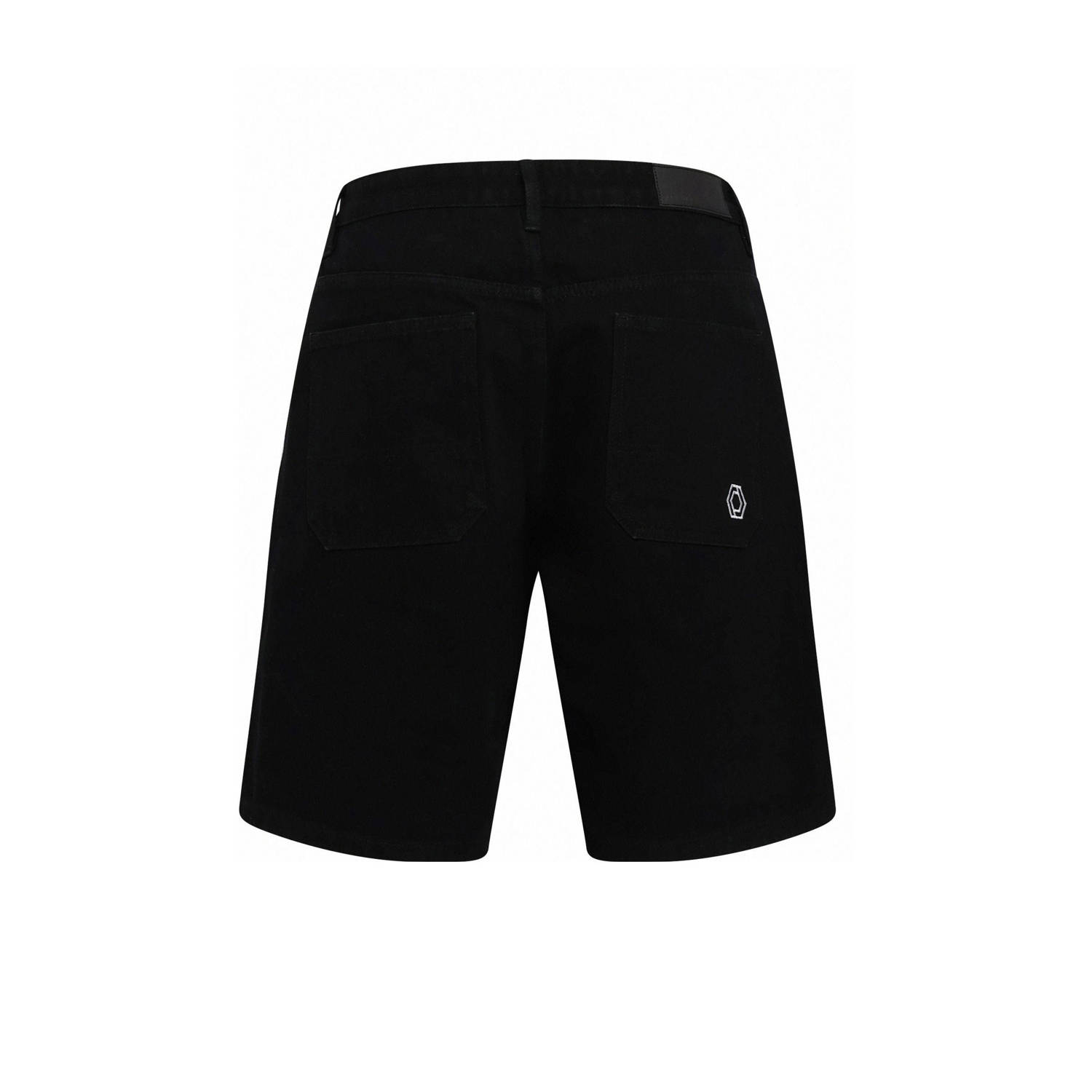 Redefined Rebel denim loose short RRAsher zwart