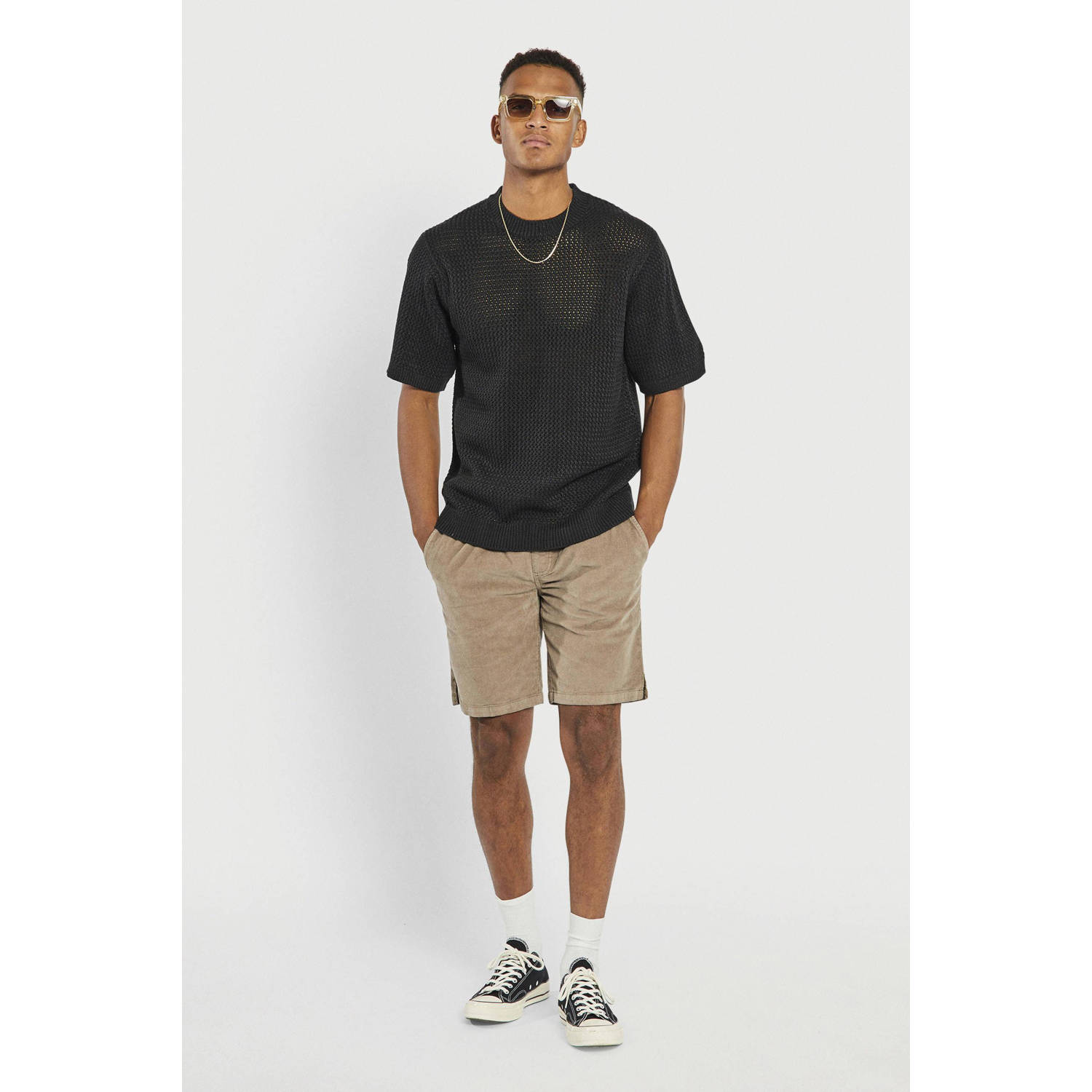 Redefined Rebel corduroy regular casual short bruin