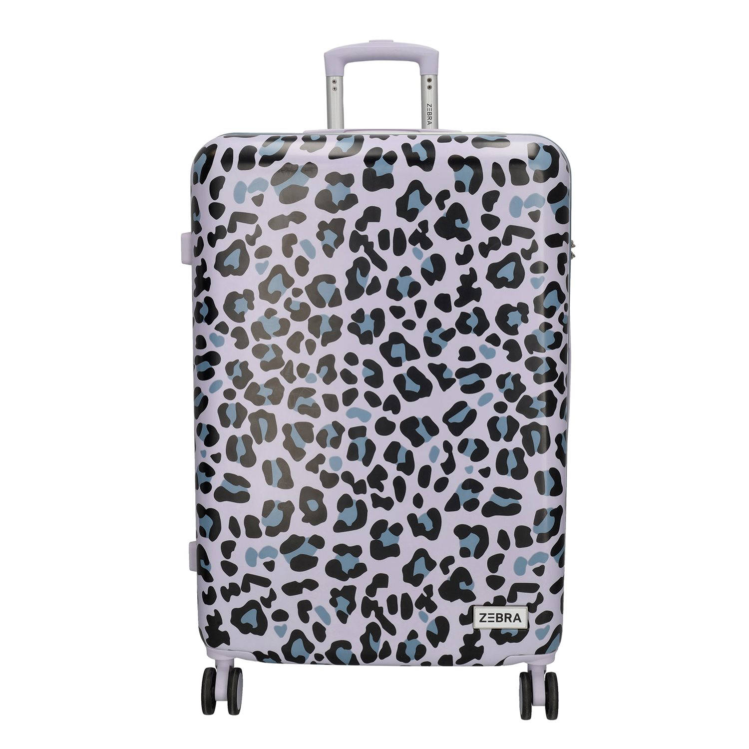 Zebra Trends trolley Animal 78 cm. met panterprint lila