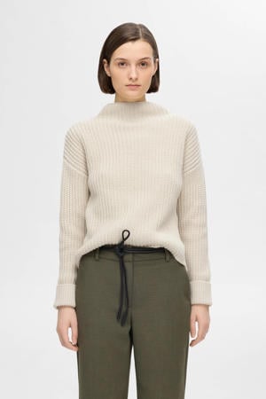 gebreide trui beige