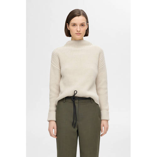 SELECTED FEMME gebreide trui beige afbeelding