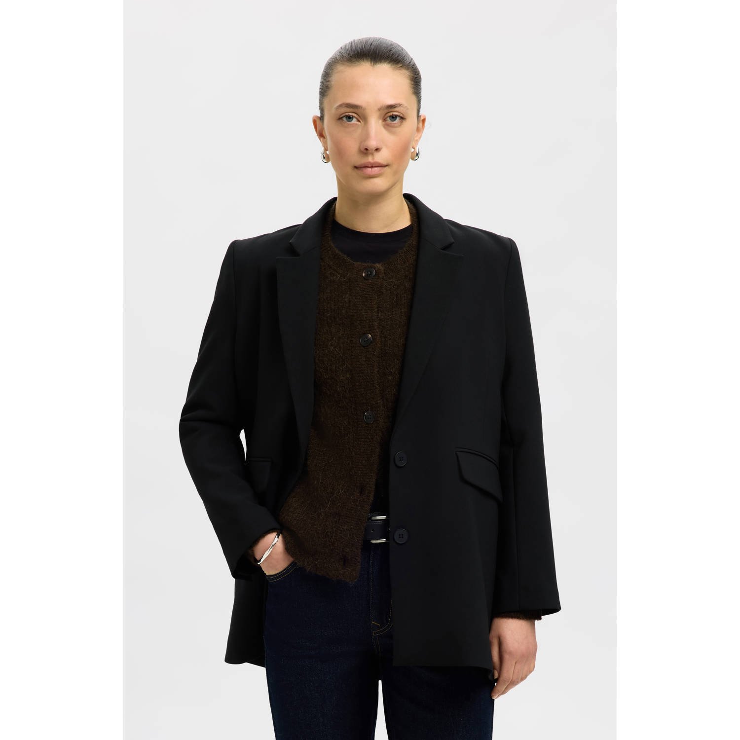 SELECTED FEMME wollen vest gebreid