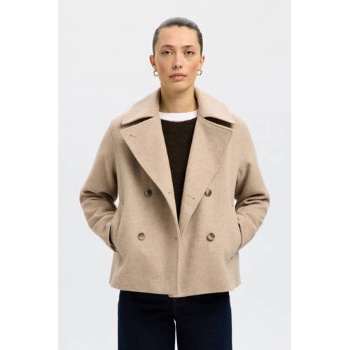 SELECTED FEMME manteljas beige afbeelding