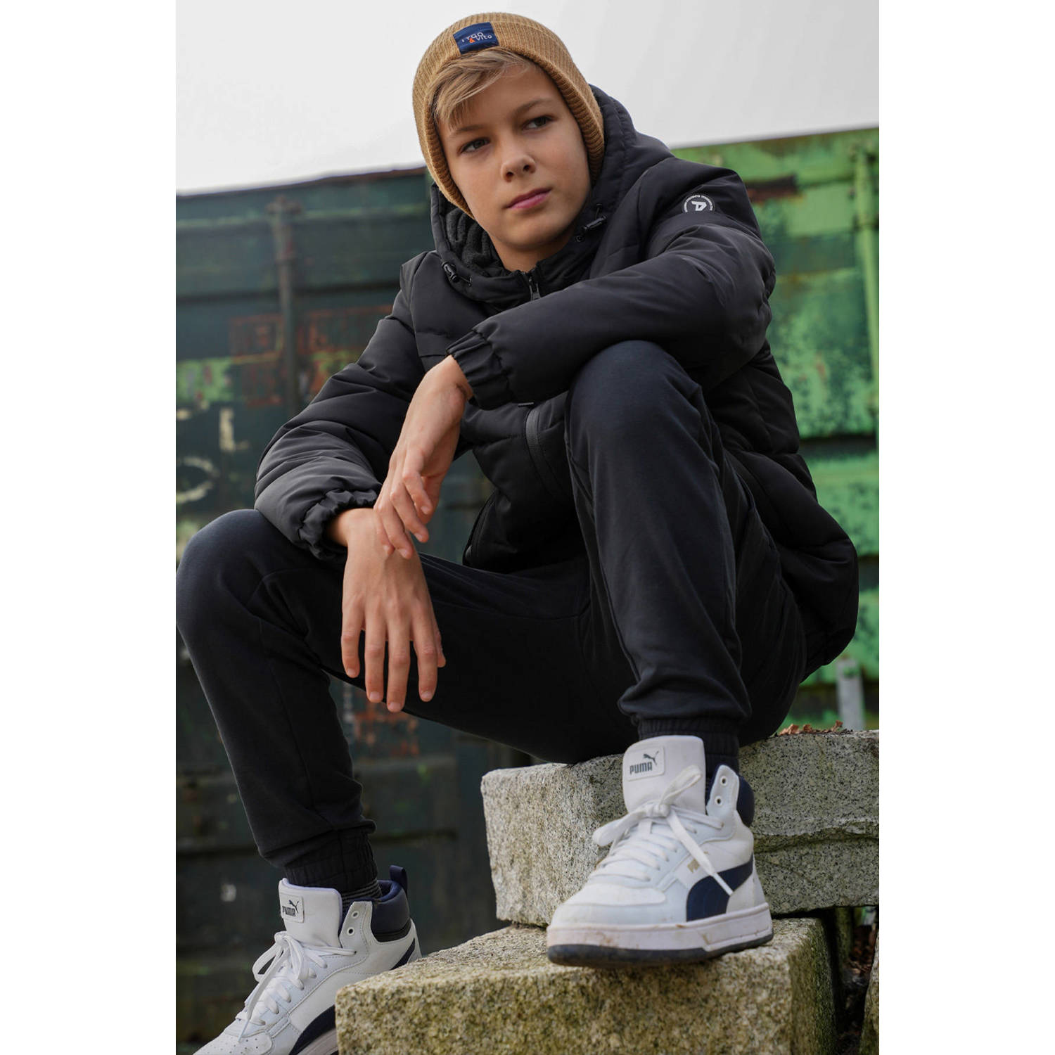 TYGO & vito NextGen gewatteerde jas zwart