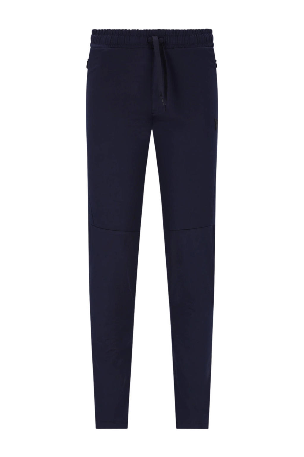Donkerblauwe jongens TYGO & vito NextGen regular joggingbroek van polyester met elastische tailleband en effen