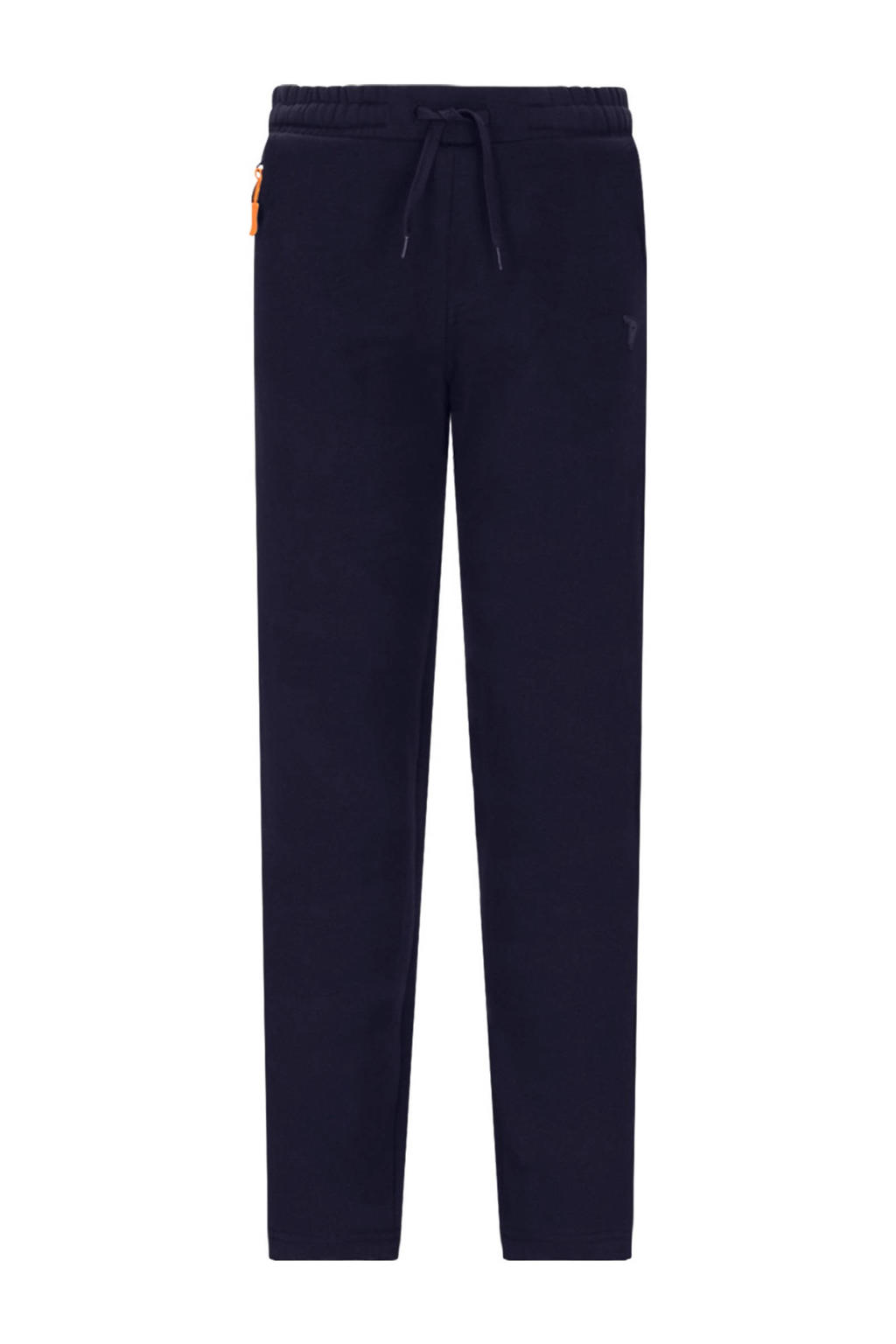 Donkerblauwe jongens TYGO & vito NextGen regular joggingbroek van stretchkatoen met elastische tailleband en effen