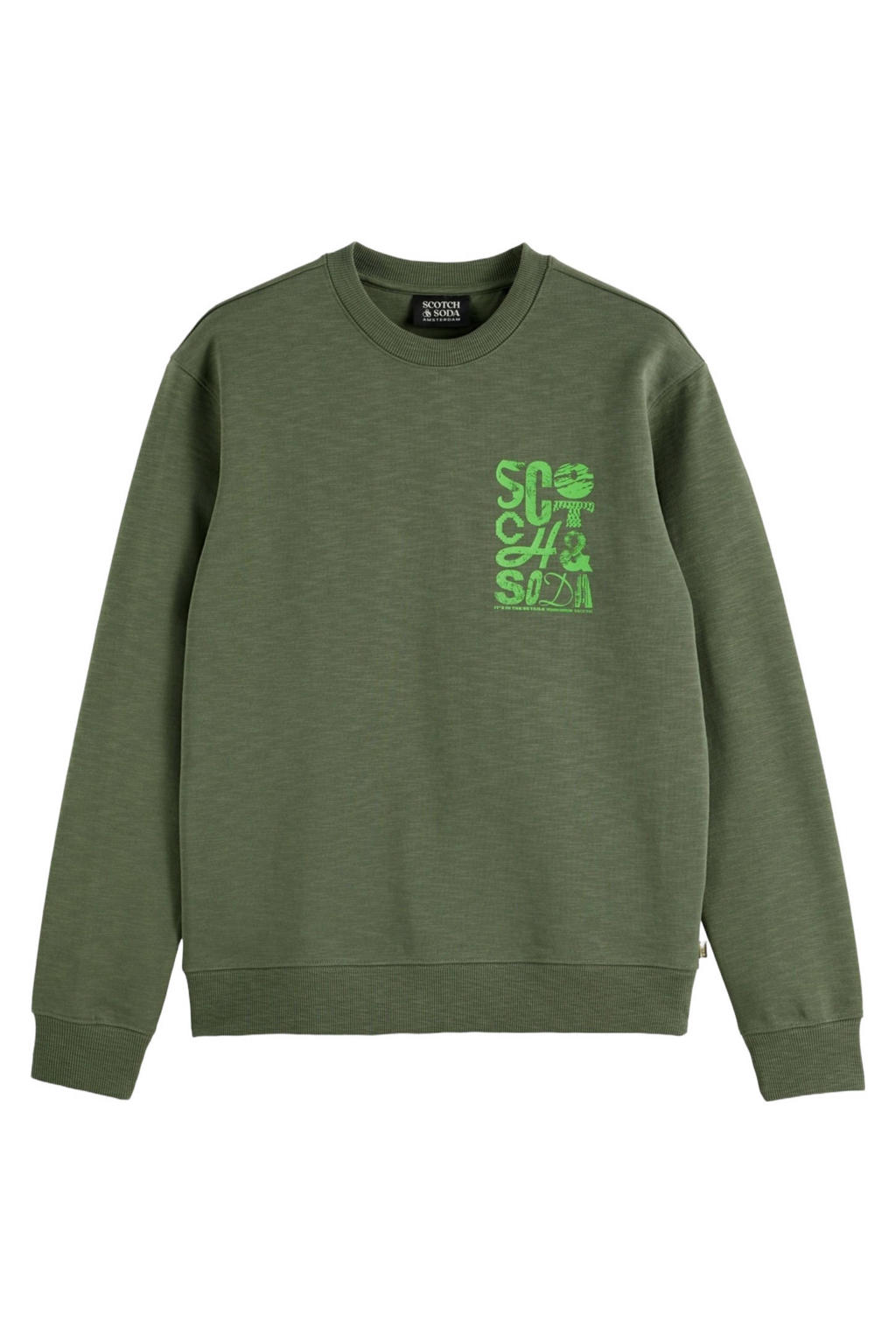 Scotch & Soda sweater groen