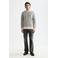 Scotch & Soda trui met ingebreid patroon grijs