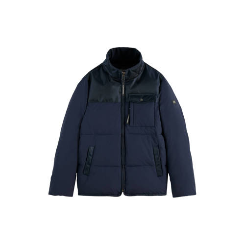 Scotch & Soda gewatteerde jas donkerblauw afbeelding