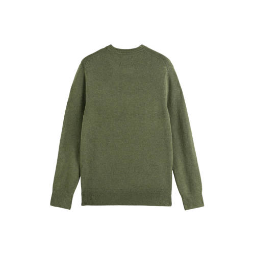 Scotch & Soda gebreide trui met wol olijfgroen afbeelding