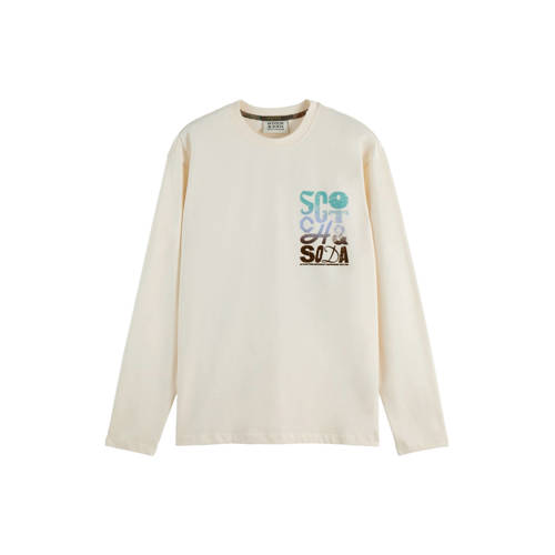 Scotch & Soda longsleeve ecru afbeelding