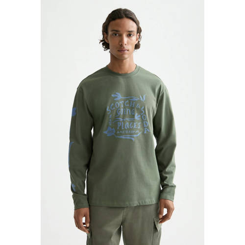 Scotch & Soda longsleeve groen afbeelding