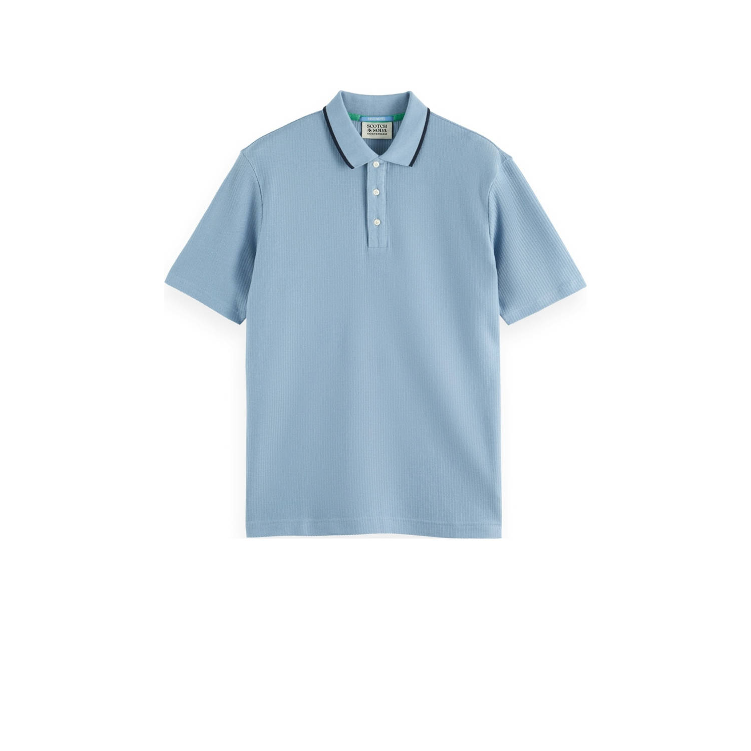 Scotch & Soda relaxed polo blauw