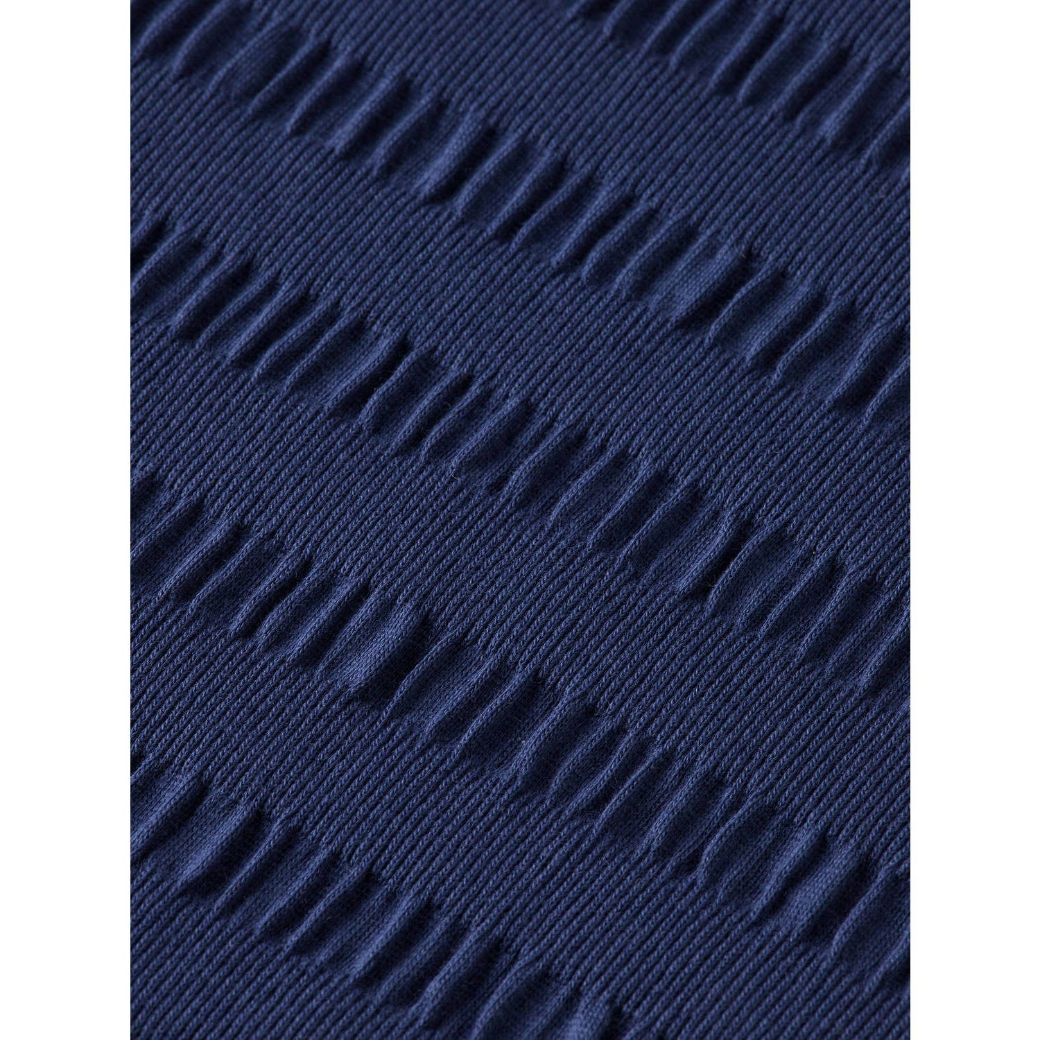Scotch & Soda T-shirt met ingebreid patroon donkerblauw
