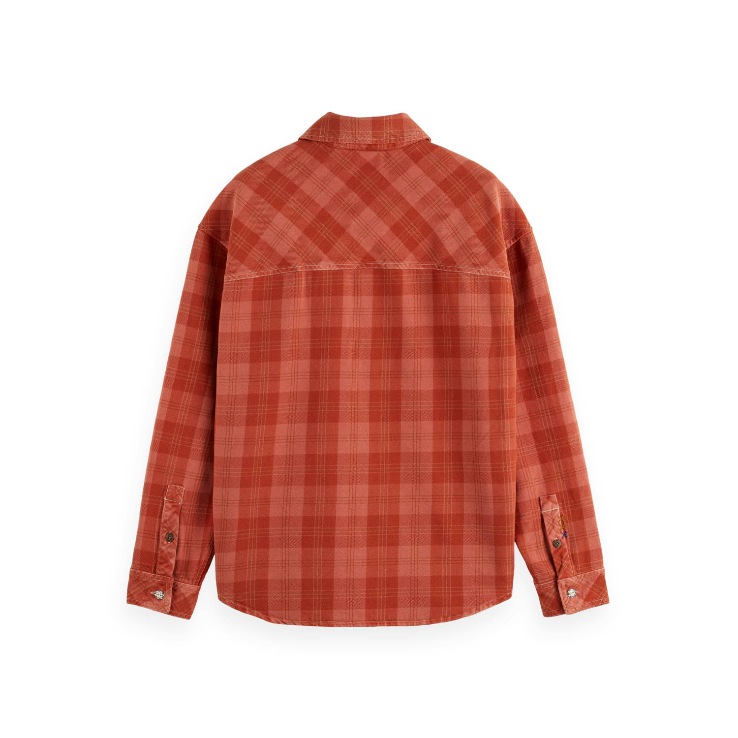 Scotch & Soda denim overshirt rood