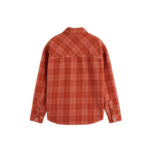 Scotch & Soda denim overshirt rood afbeelding