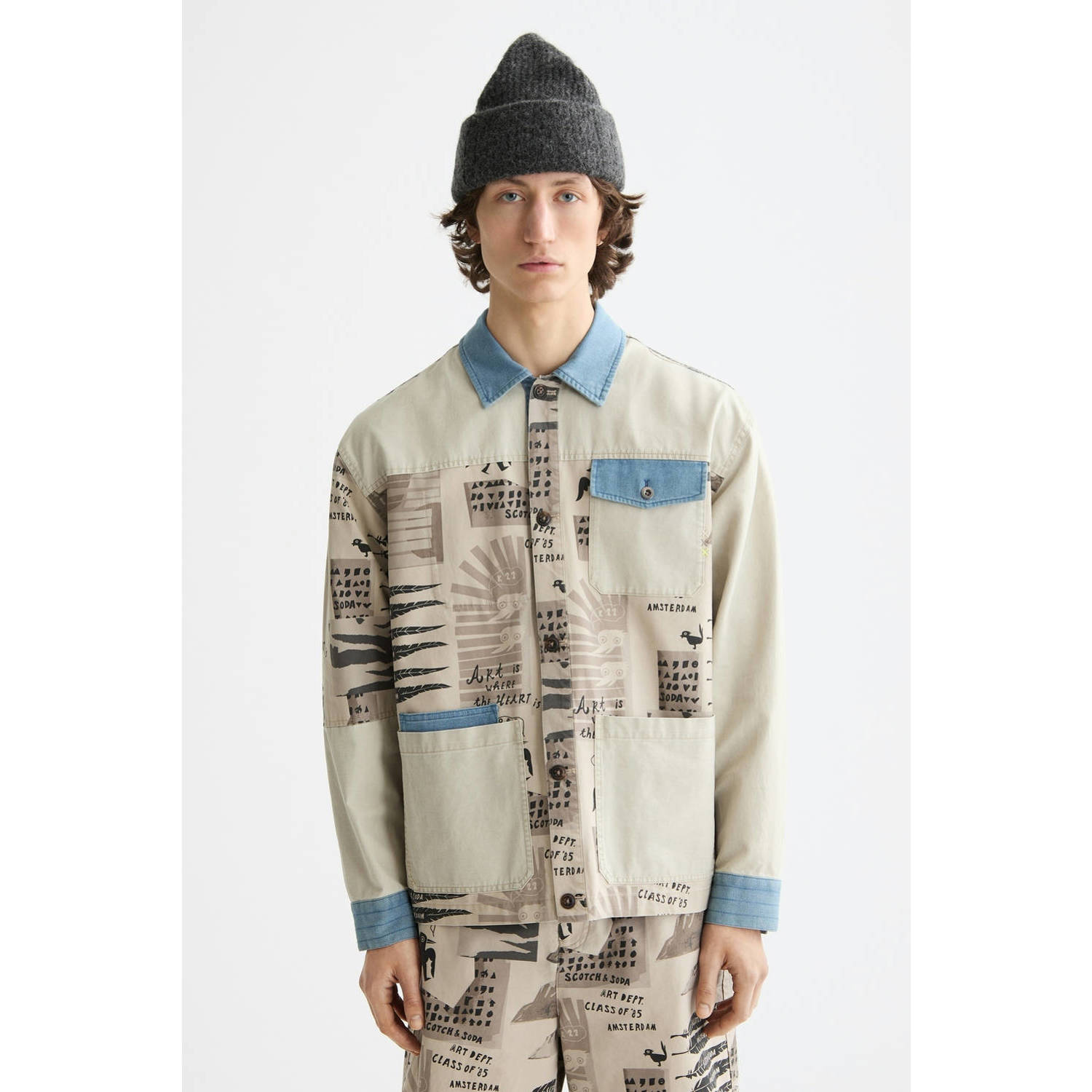 Scotch & Soda overshirt beige
