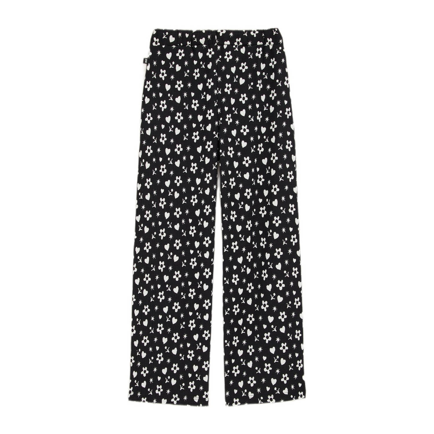 WE Fashion straight casual broek zwart