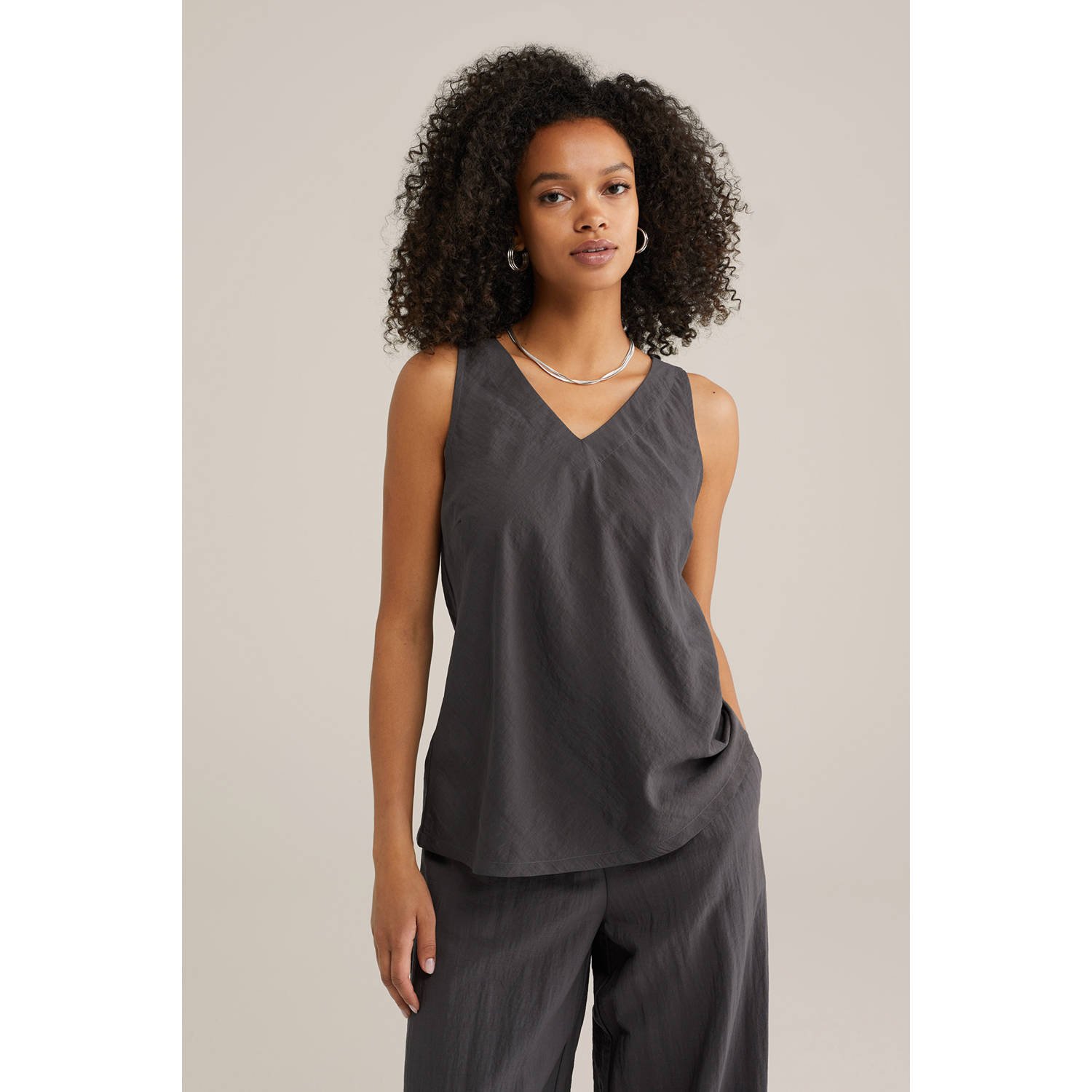 WE Fashion top antraciet