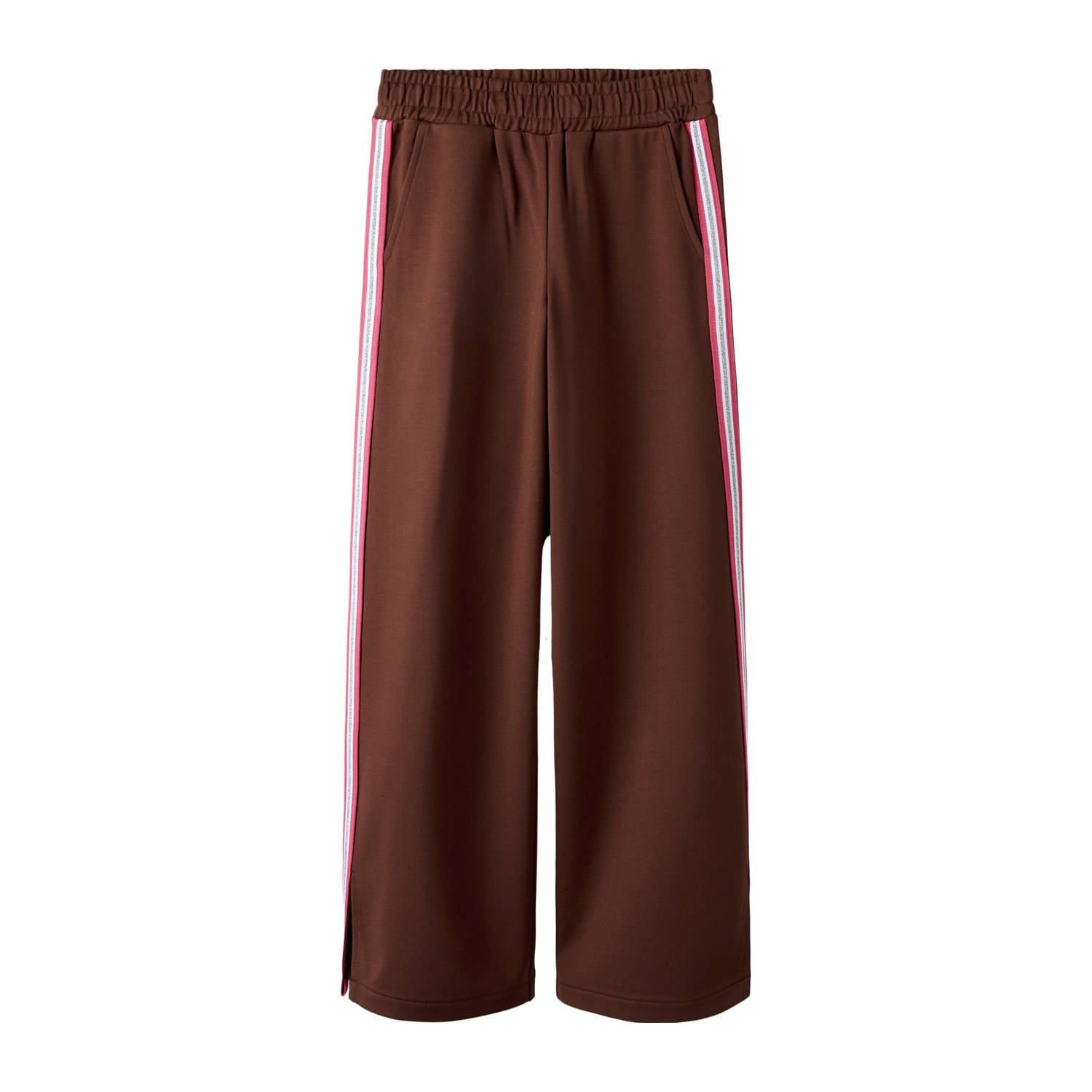NAME IT KIDS casual broek donkerbruin