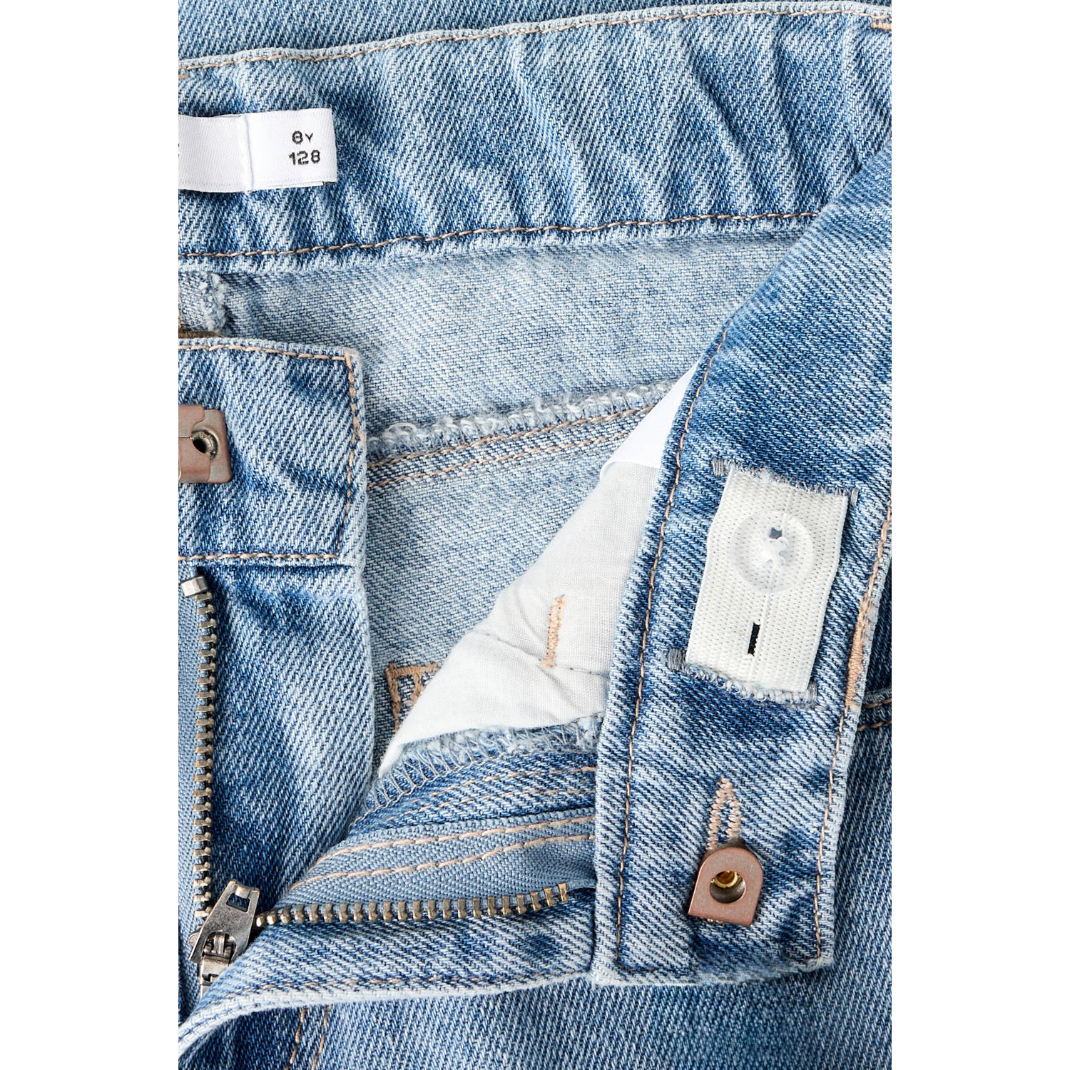 NAME IT KIDS wide leg jeans light blue denim