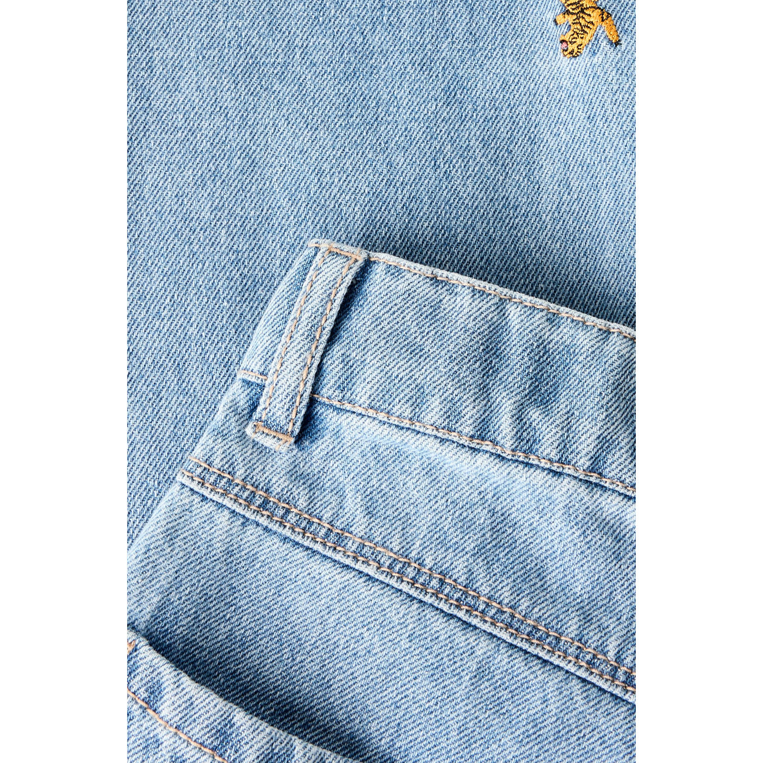 NAME IT KIDS wide leg jeans light blue denim