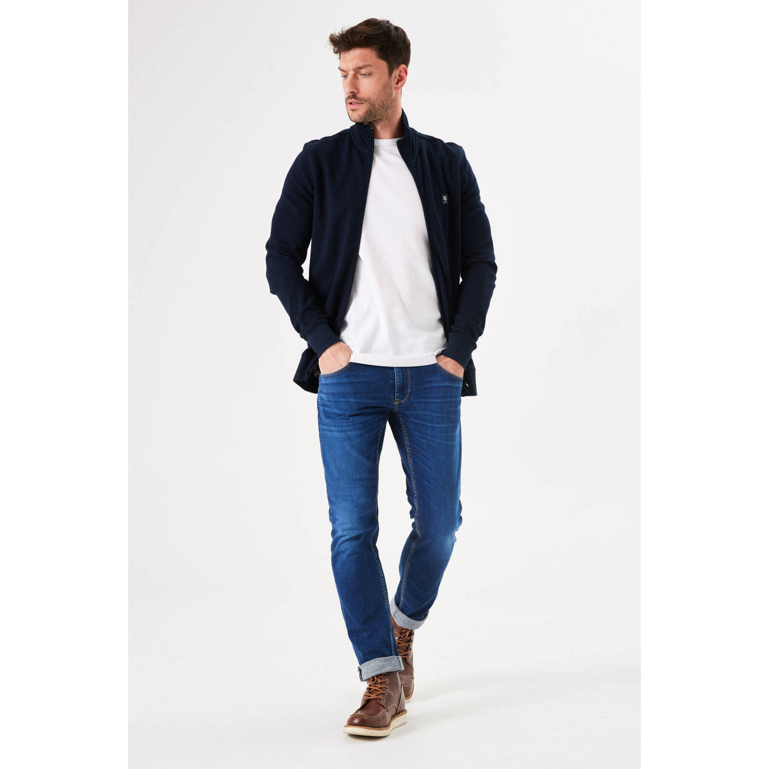 Garcia regular tapered jeans dark used