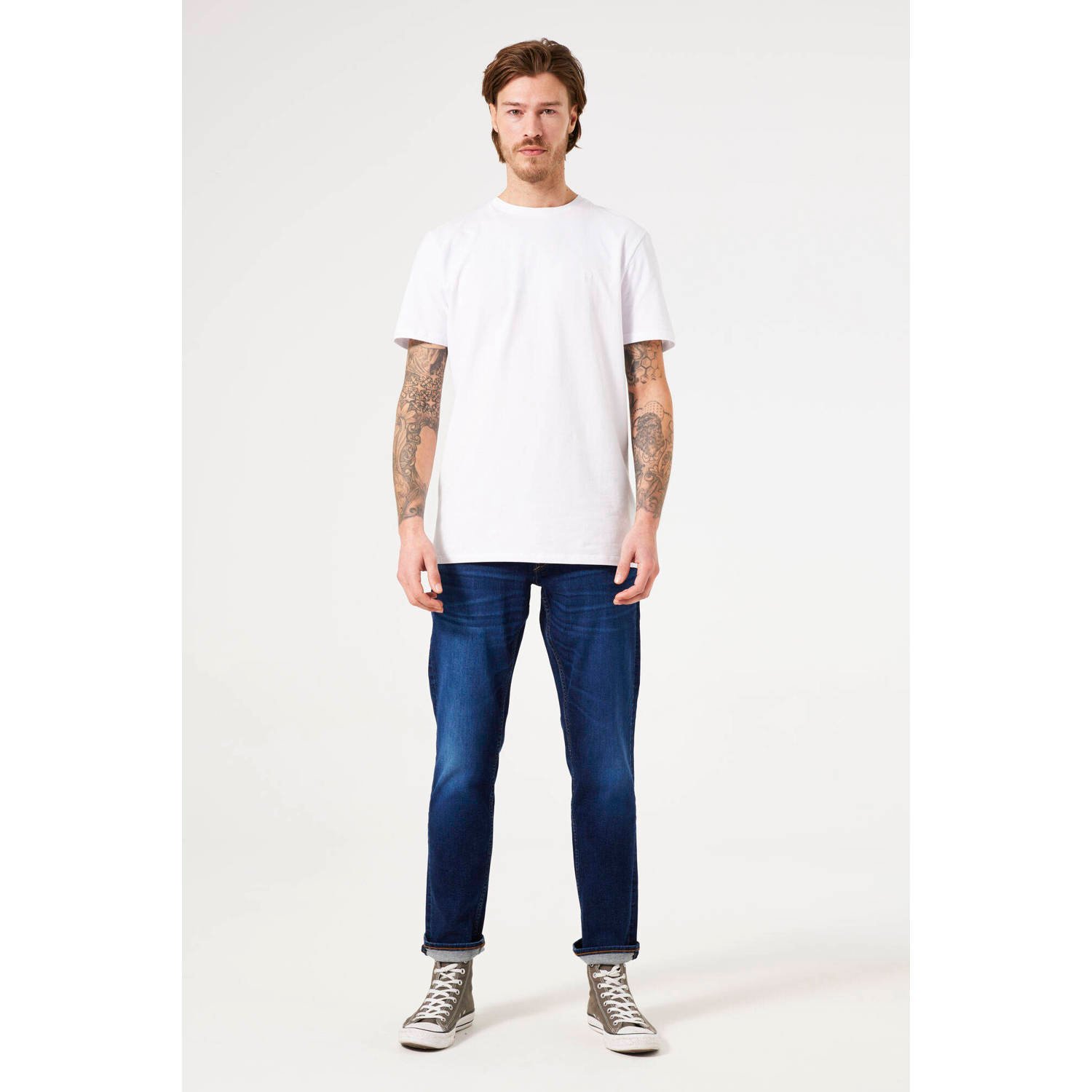 Garcia regular tapered jeans dark used