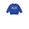 Alix Mini sweater met backprint blauw