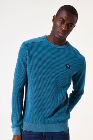 gebreide trui blauw