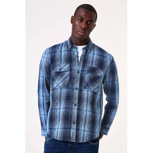 Garcia relaxed casual overhemd blauw afbeelding