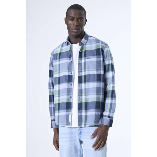 Garcia regular casual overhemd blauw afbeelding