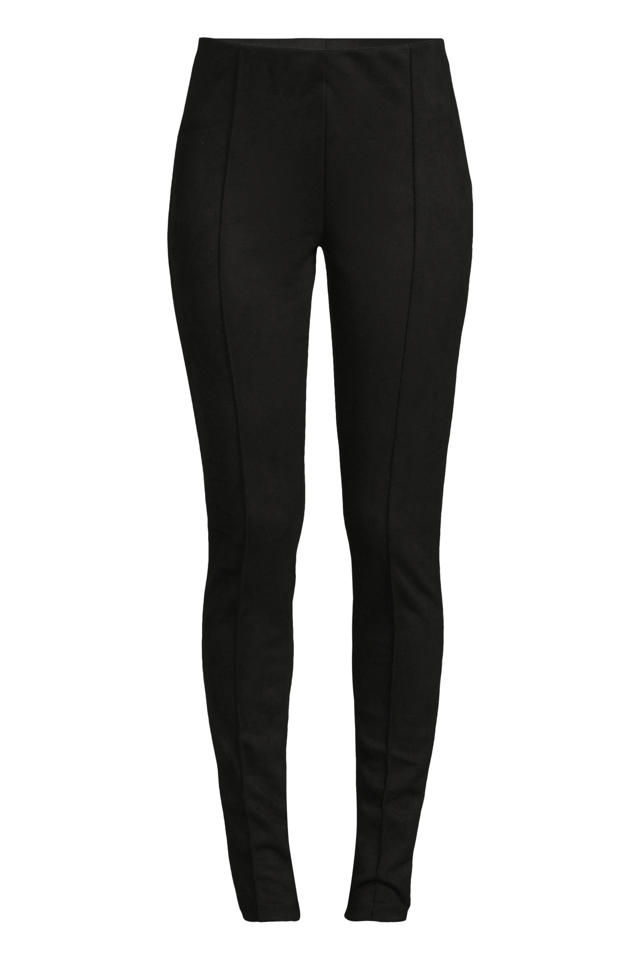 anytime suedine tregging zwart wehkamp