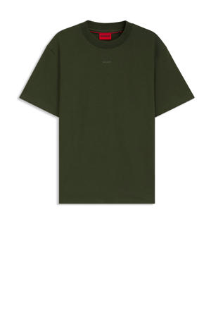 relaxed T-shirt DAPOLINO donkergroen