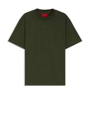 relaxed T-shirt DAPOLINO donkergroen