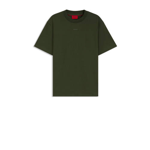 HUGO relaxed T-shirt DAPOLINO donkergroen afbeelding
