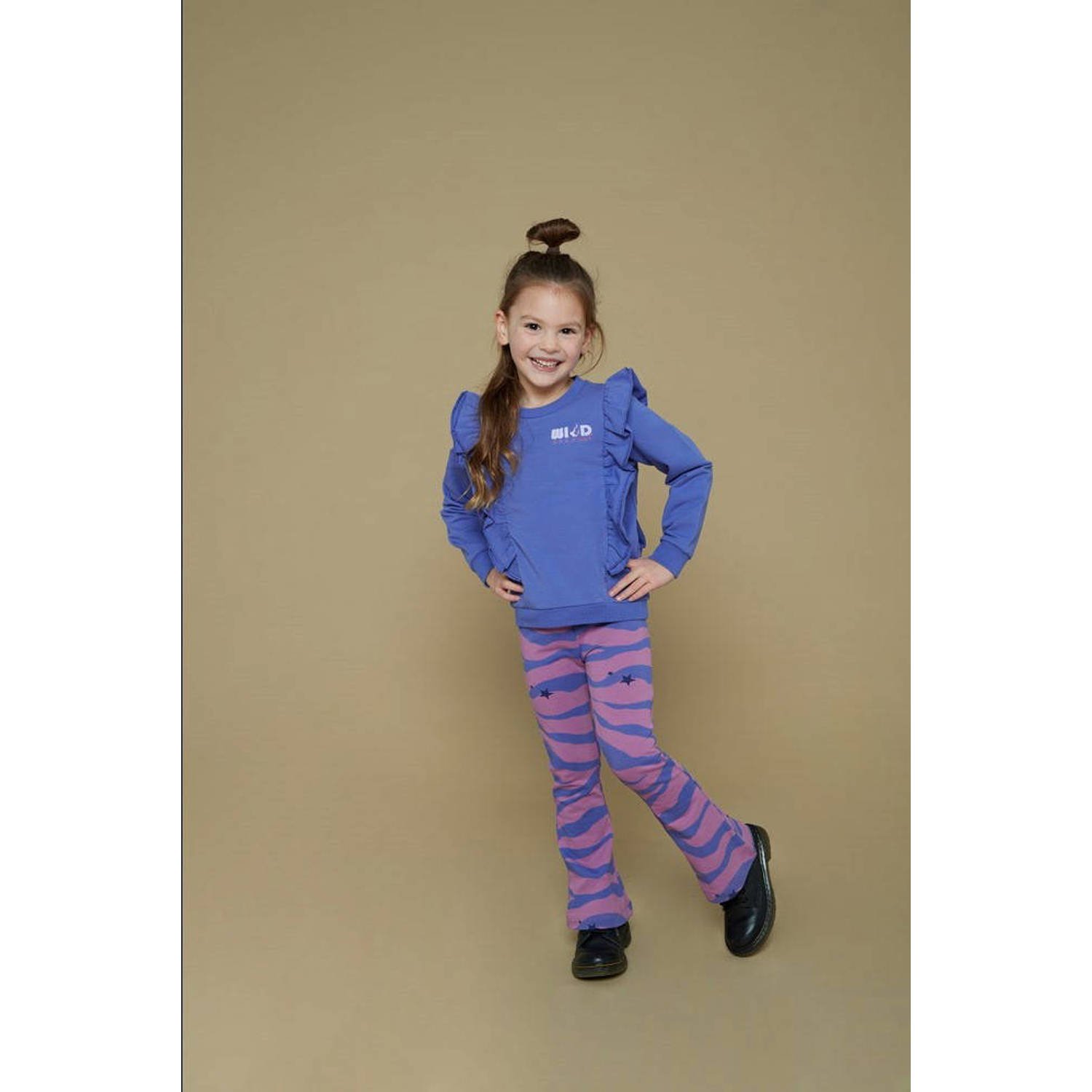 Jubel flared broek roze