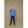 Jubel fluwelen flared broek donkerblauw