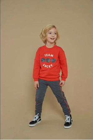 regular casual broek grijs