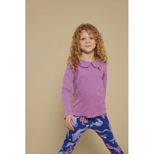 Jubel longsleeve violet rib gebreid afbeelding