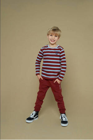 regular casual broek rood