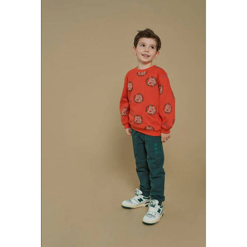 Sturdy sweater oranje Chasing trails afbeelding