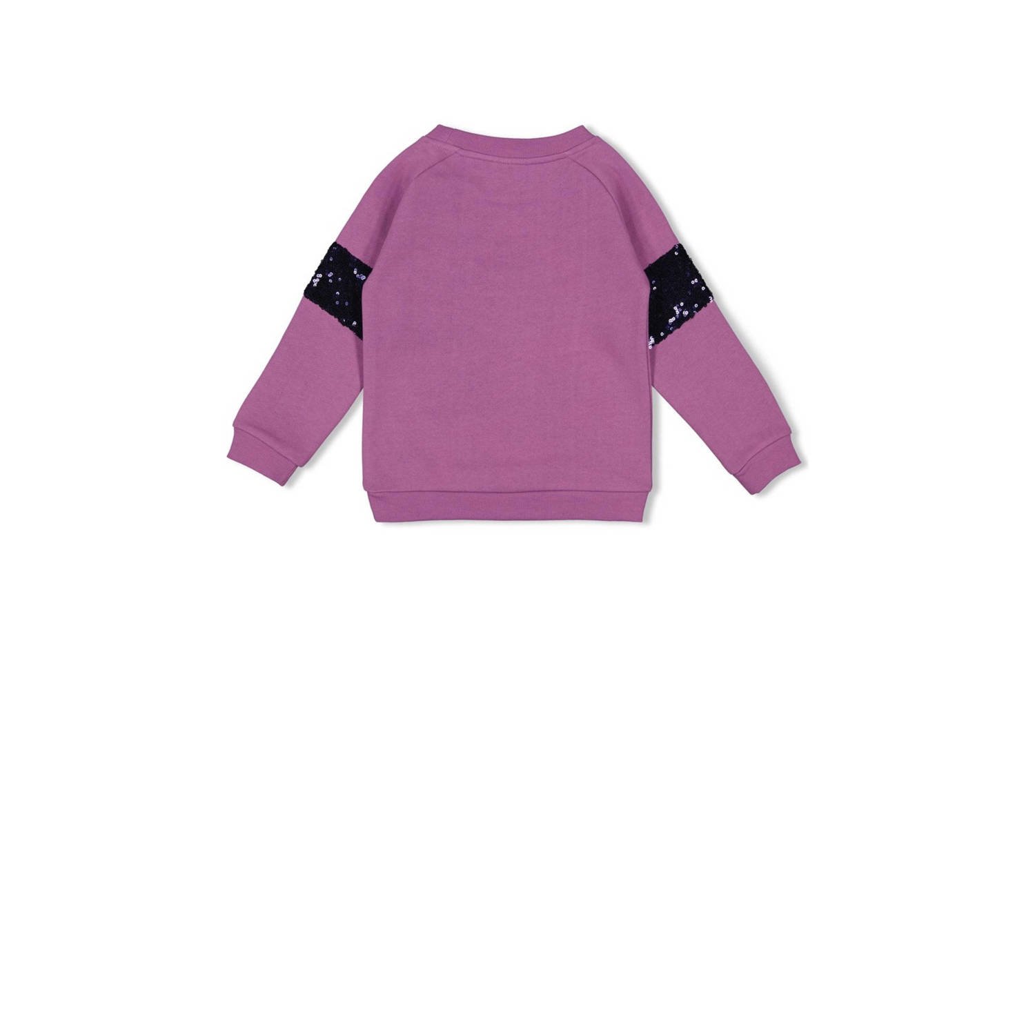 Jubel sweater roze met pailletten