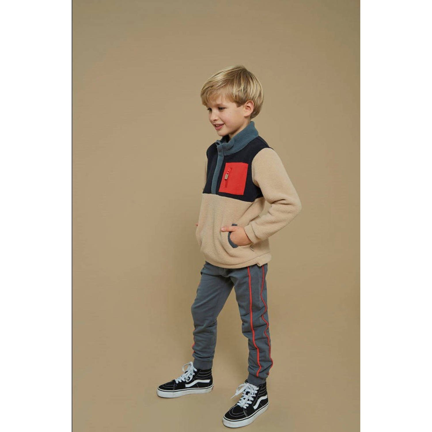 Sturdy fleece teddy jas beige