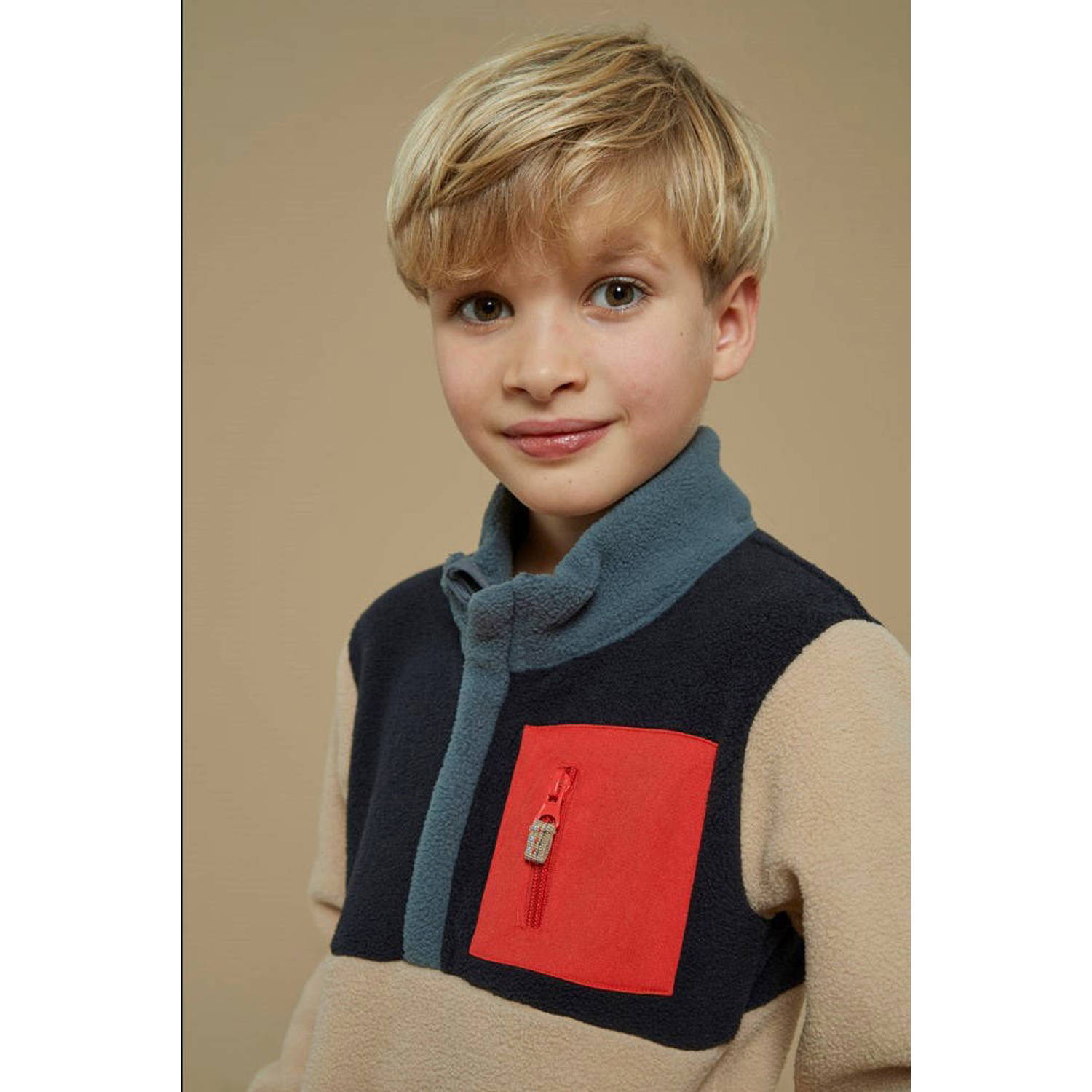 Sturdy fleece teddy jas beige