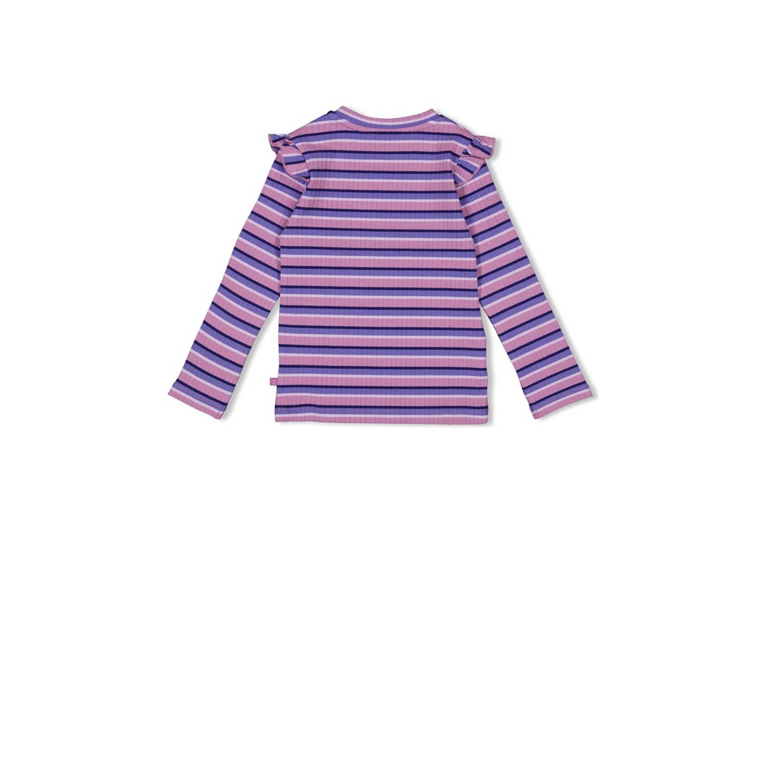 Jubel longsleeve lila rib gebreid