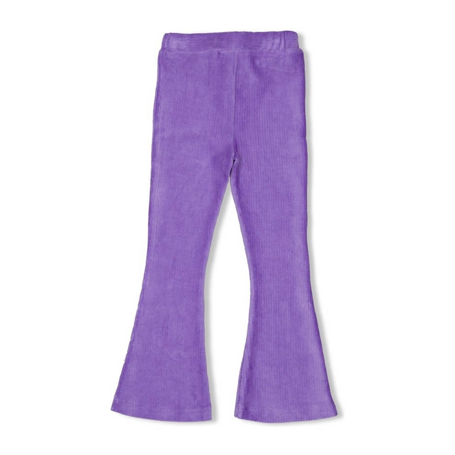Jubel fluwelen flared broek lila