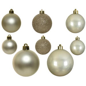 Kerstballen polystyreen parel - 26 stuks (ø10 cm)