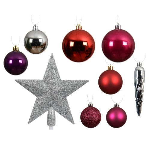 Decoris Mix polystyreen assortie mix - 28 stuks (ø8 cm) afbeelding