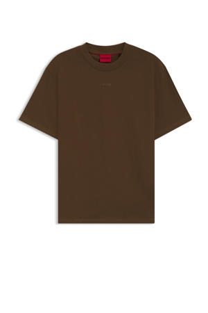 relaxed T-shirt DAPOLINO donkerbruin